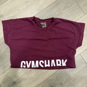 Gymshark Burgundy Crop Top